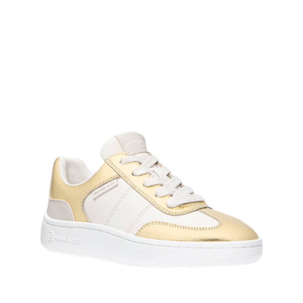 Michael Kors Kai Metallic Leather Sneakers - Picture 1 of 4
